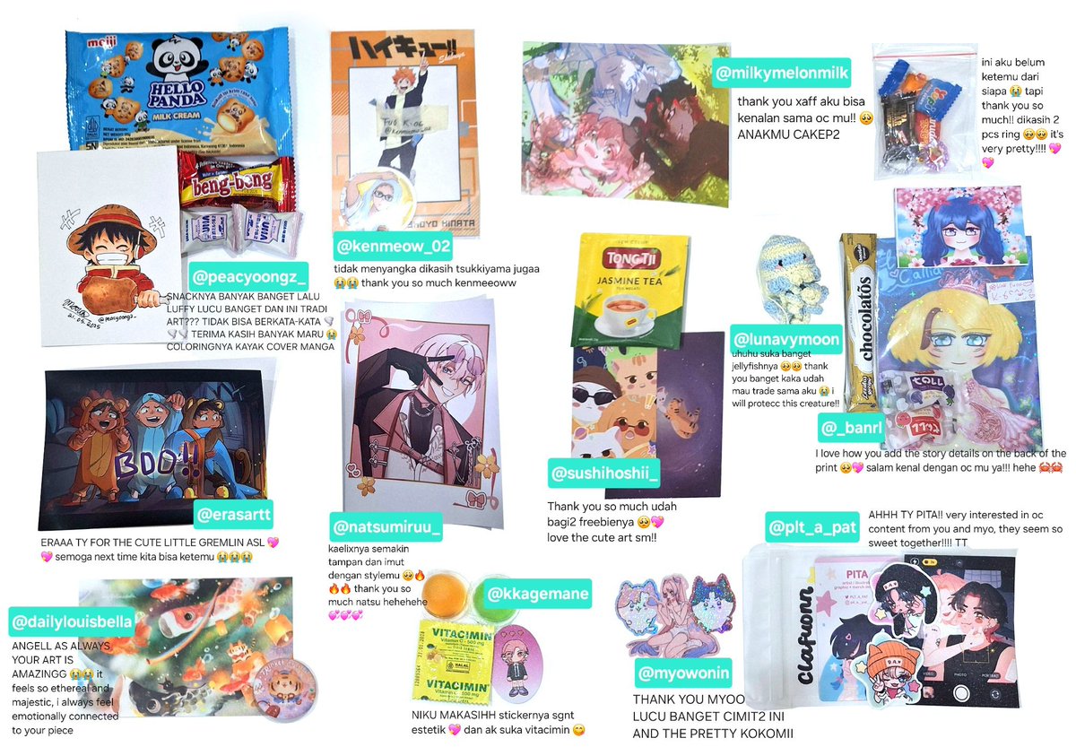clafuonn's tweet image. I forgot to post this but this is my #CFXX freebies and trade 🥺 thank you so much everyone! 🩷 i hope i can give good art again next time!