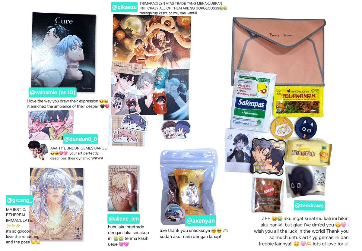 clafuonn's tweet image. I forgot to post this but this is my #CFXX freebies and trade 🥺 thank you so much everyone! 🩷 i hope i can give good art again next time!