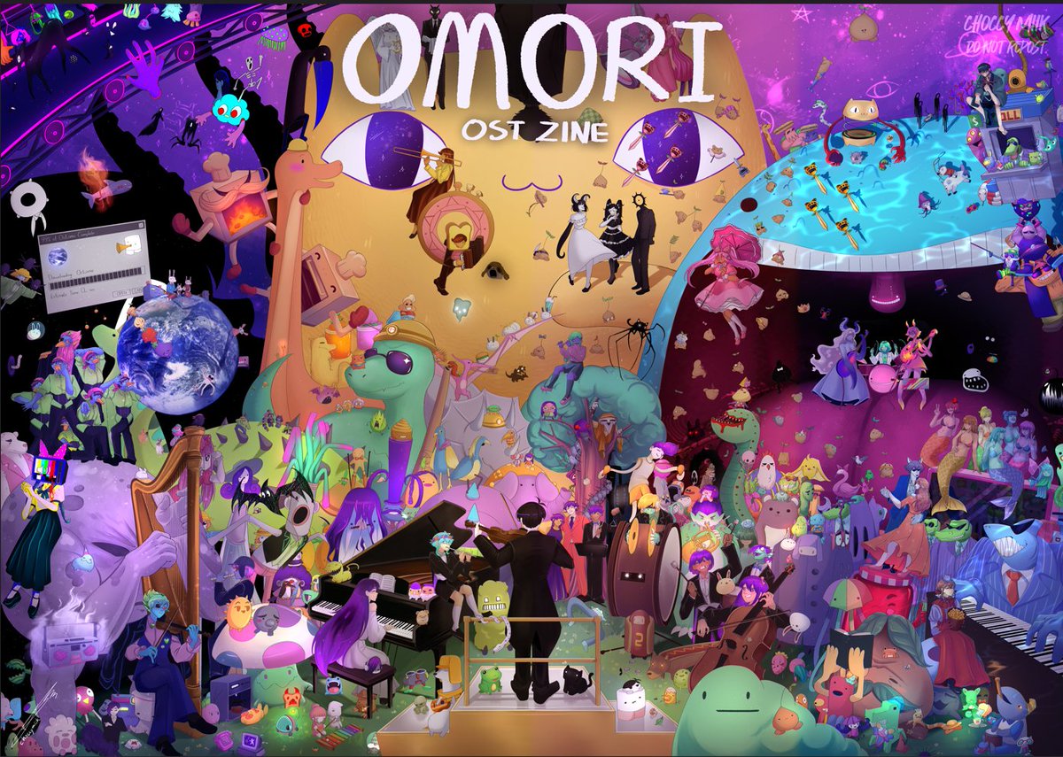 "Let us retell the story through visuals and music"

The #OMORI ost zine is finally released to the public!! 💜💜💜

Access the zine here!!:
omoriostzine.carrd.co