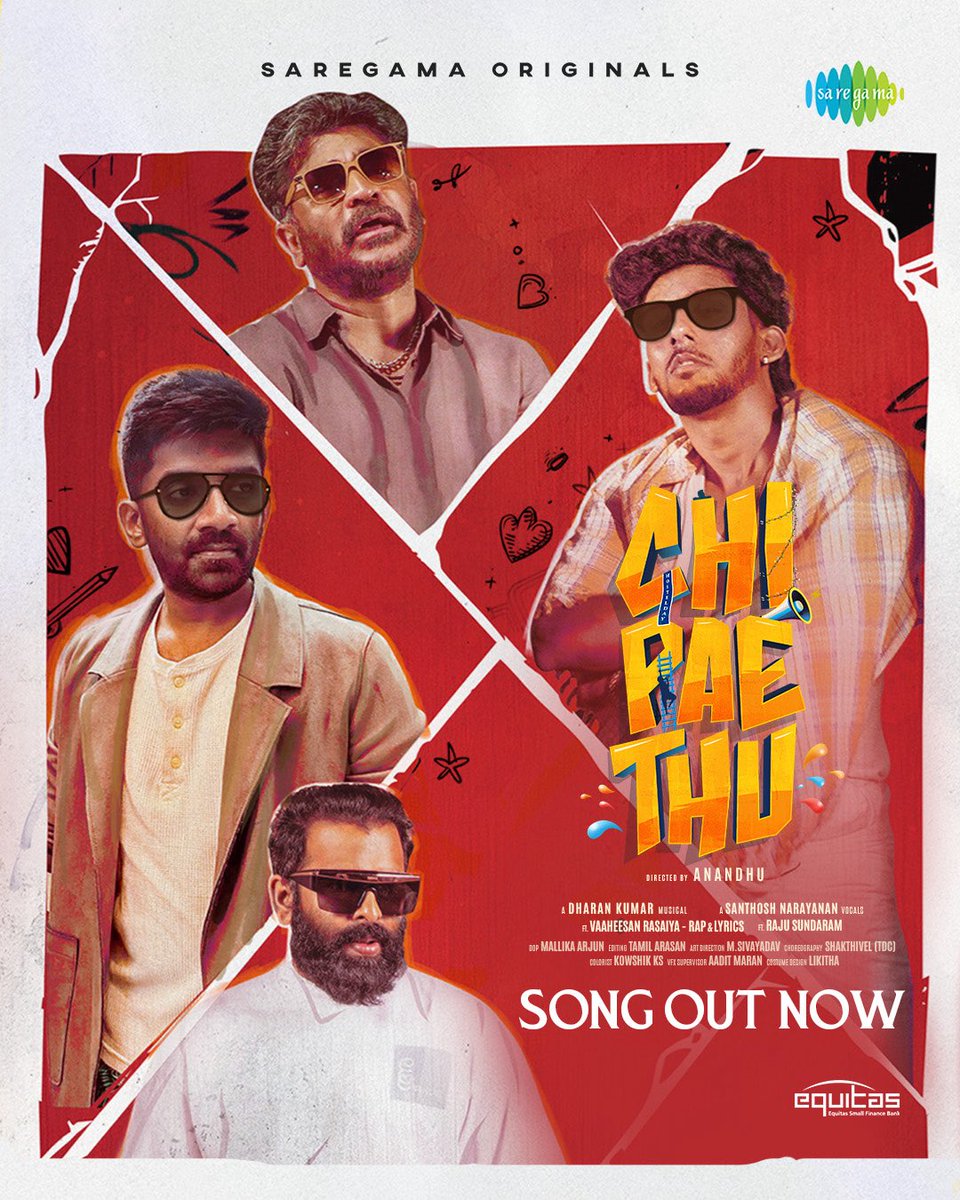Dhananjayang's tweet image. Congratulations to the team on the vibrant music video of #ChiPaeThu ! 💥 Quite fun & enjoyed watching. Happy to see my #Anand of #Saregama as the Principal in the video ❤️
🔗 youtu.be/MuP38LTnlCY
🎶 @dharankumar_c
🎙️ @Music_Santhosh
🎤 ✍🏻 #VaaheesanRasaiya…