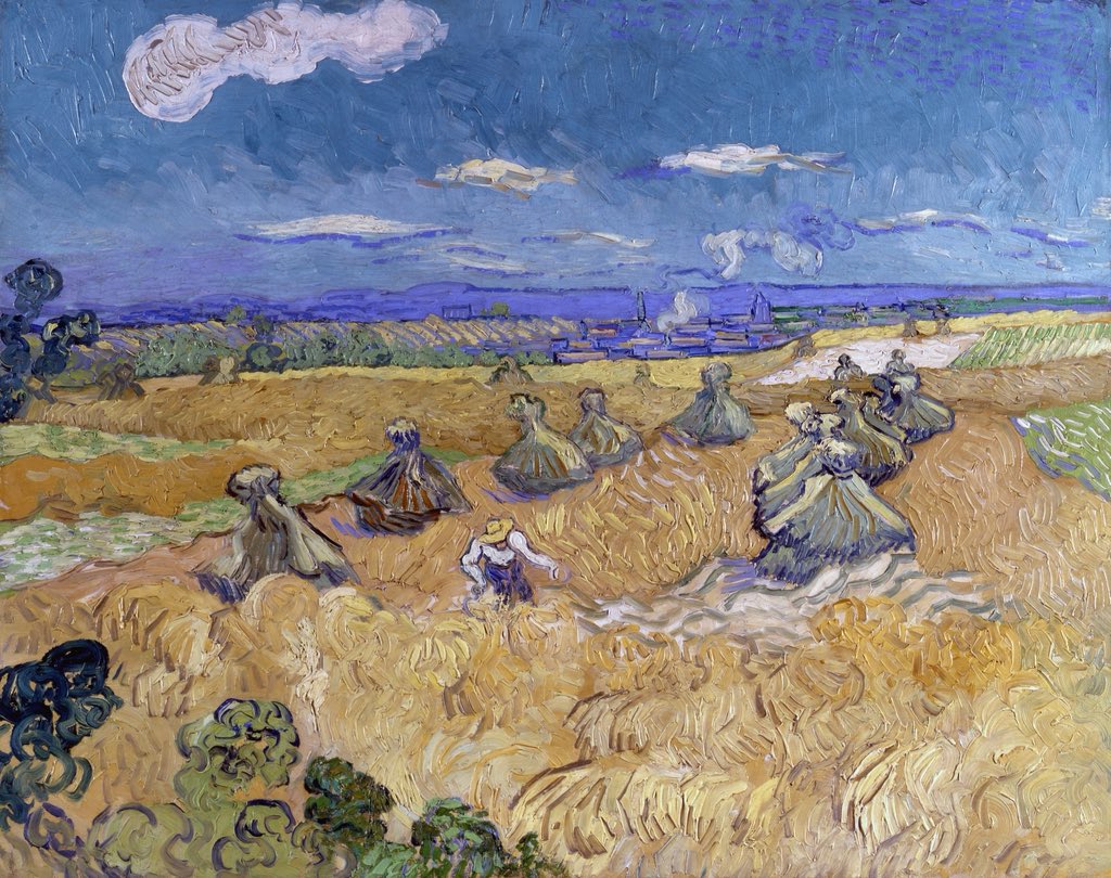 VanGoghTheLife's tweet image. #VanGogh of the Day: Wheat Fields with Reaper, Auvers, July 1890. Oil on canvas, 73.6 x 93 cm. The Toledo Museum of Art, Toledo. @ToledoMuseum