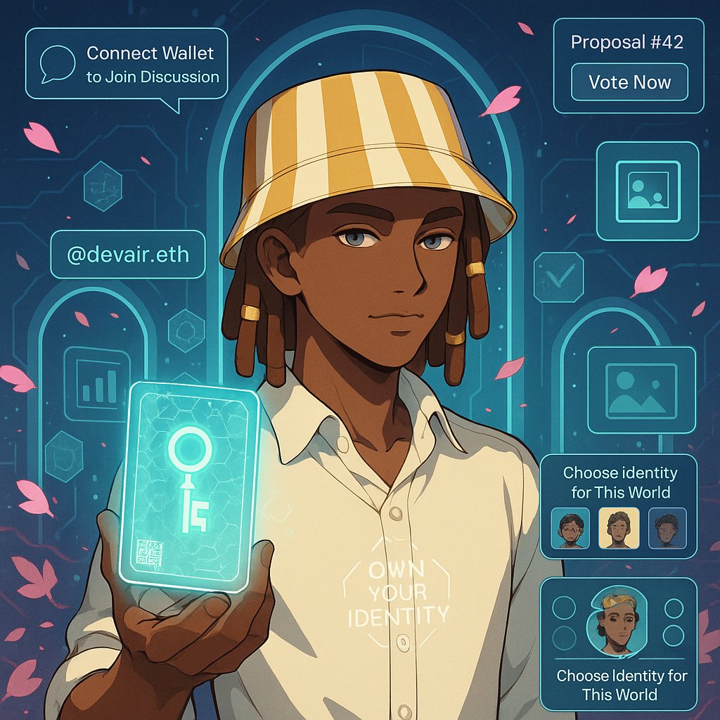 0xdevair's tweet image. Imagine a Web3 world without bots, scams, or fake accounts—where your identity is as trusted as your passport, yet fully under your control.
It's possible with Decentralized Identity (DID).Curious? Dive into how DID is revolutionizing our online interactions👇…