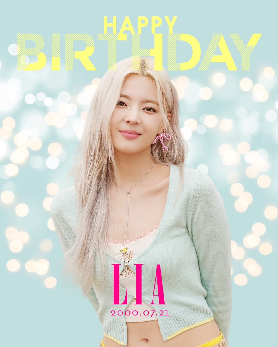 JYPE_JAPAN's tweet image. 🎉LIA HAPPY BIRTHDAY🎉
LIA、お誕生日おめでとう🥳✨
@ITZYofficial
@JYPEITZY_JP
#ITZY #MIDZY #LIA
#HappyLiaDay #리아
#리아와_함께라면_행복지수_상승
#StrawberryPrincessLIADay