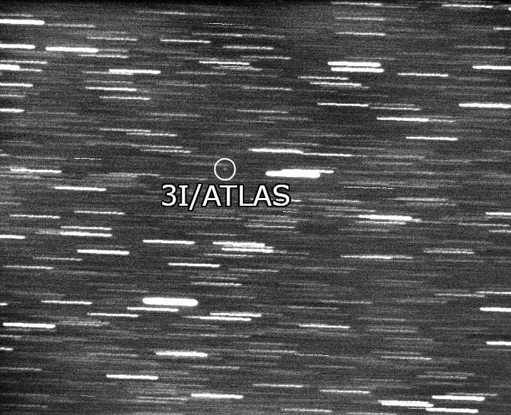 astroferg's tweet image. Here is a time lapse of comet 3I/ATLAS recorded with my 8" LX200. The comet is about magnitude 17, right at the limit of what my scope can capture with these 60 second exposures. It's extremely faint, so I also stacked 65 minutes of light aligned on the comet using astrometry.