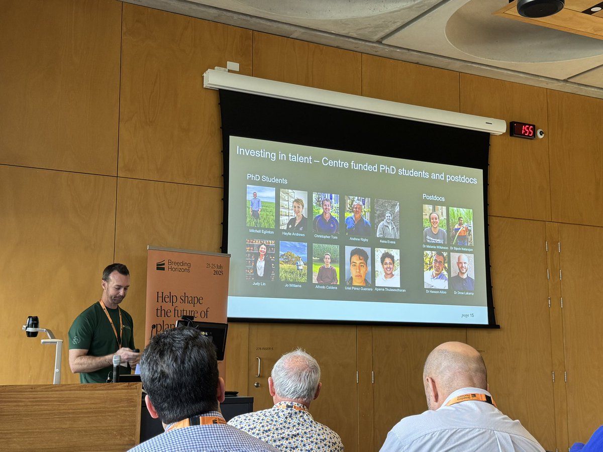 Great to be at <a href="/nextgenbreeders/">ARC Training Centre in Predictive Breeding</a> #breedinghorizons and seeing all the amazing new PhD students building their careers to be Australia's future breeders <a href="/IOA_UWA/">The UWA Institute of Agriculture</a>