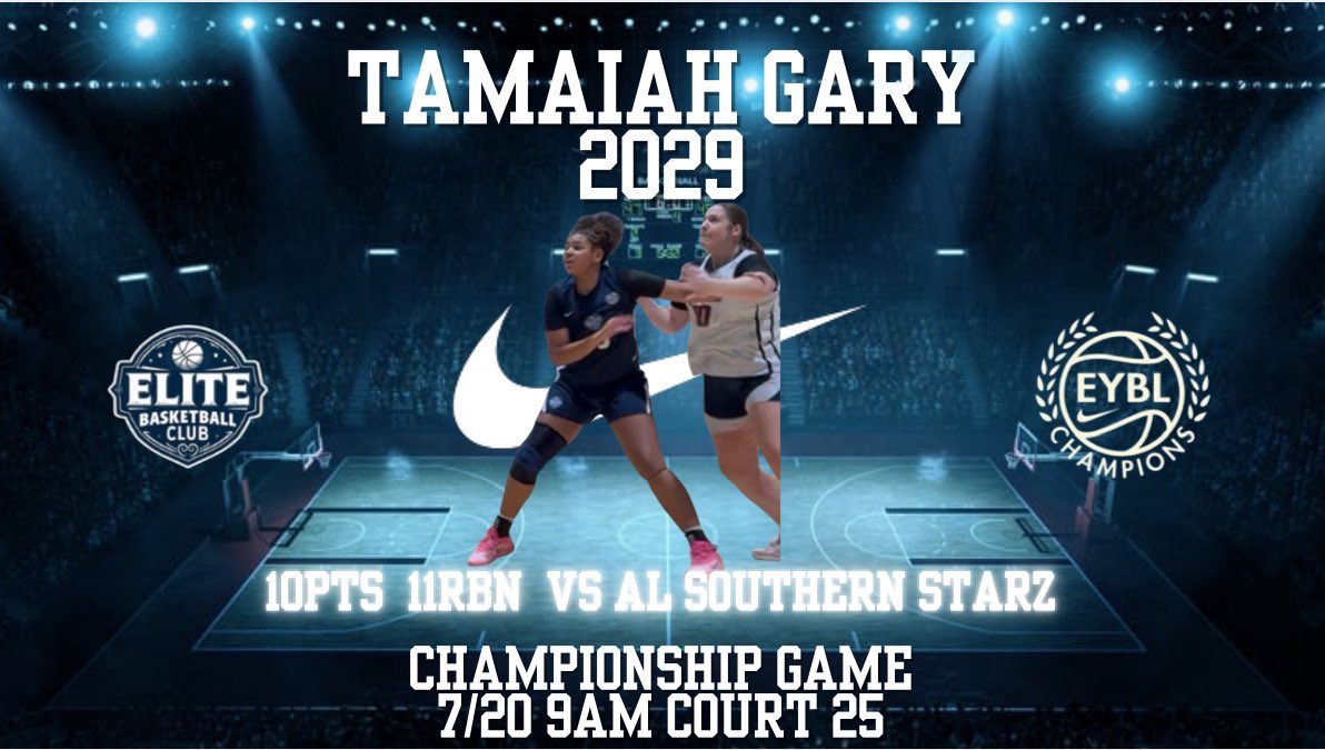 Last game tomorrow! 

<a href="/DaireseG/">Dairese Gary</a> <a href="/Christina__Gary/">Christina Gary</a> <a href="/ParkaySmooth/">Slimmy Hardaway 🧈</a> <a href="/JuliusBarren/">Coach_JuJu</a> <a href="/AlbuquerquePrep/">Albuquerque Basketball Prep School</a> <a href="/VegasEliteGBB/">Vegas Elite Girls Basketball</a> <a href="/CoachSanchez/">Yvonne Sanchez</a> 
<a href="/coach_bmase/">BRANDON MASON</a>
