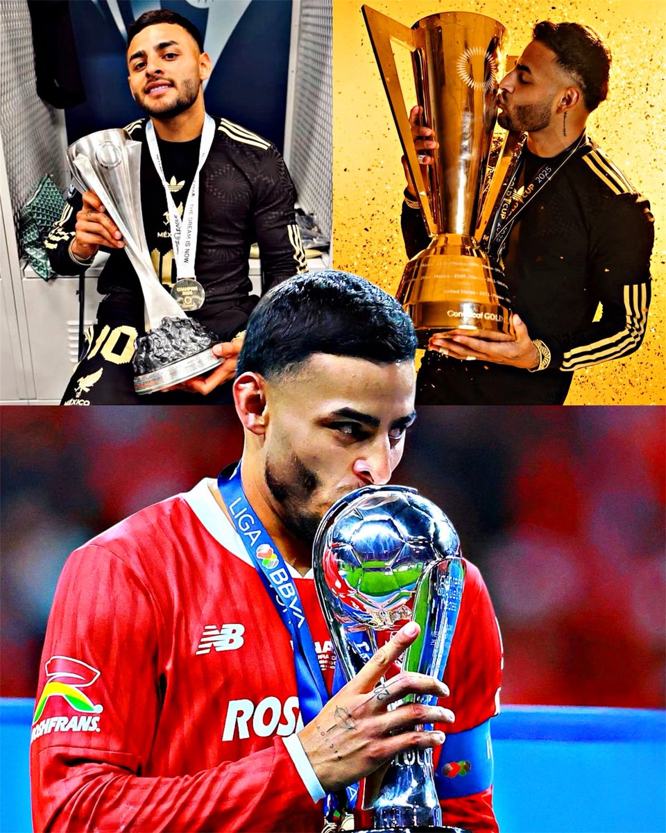 AllFutbolMX's tweet image. 🤯🇲🇽 Alexis Vega’s PAST FOUR MONTHS for Mexico and Toluca:
🏆 March - Nations League champion
🏆 May - Liga MX champion
🏆 July - Gold Cup champion
🏆 July - Campeon de Campeones champion
The Liga MX MVP can’t stop winning. 🔥