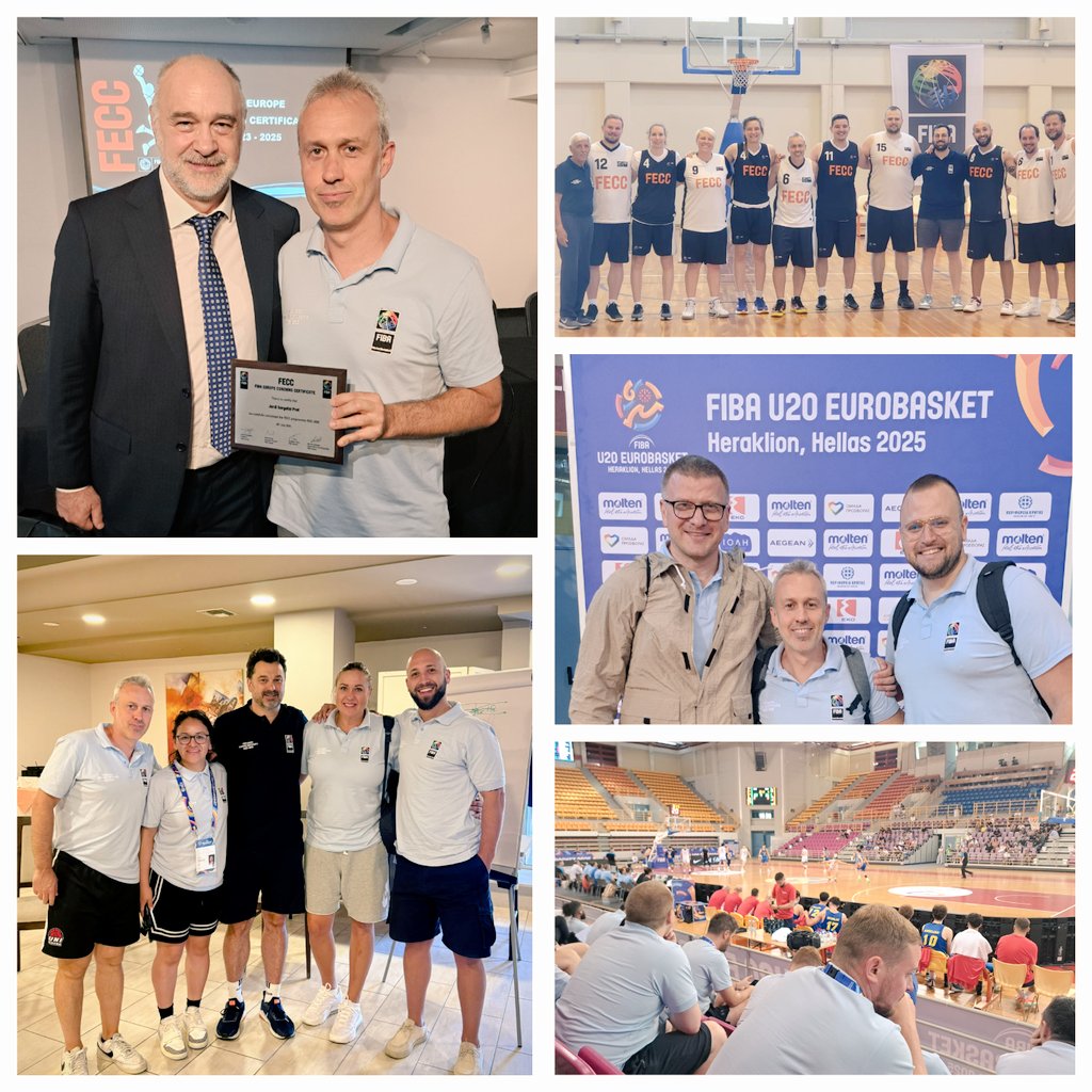 SARGUI5's tweet image. Feina feta! Experiència única  #FECC @FIBA Coach Certificate 2023-25 aconseguit al acabar el 3r stage del 13-20/7 a #Creta per @BaloncestoESP #u20 @EuroBasket