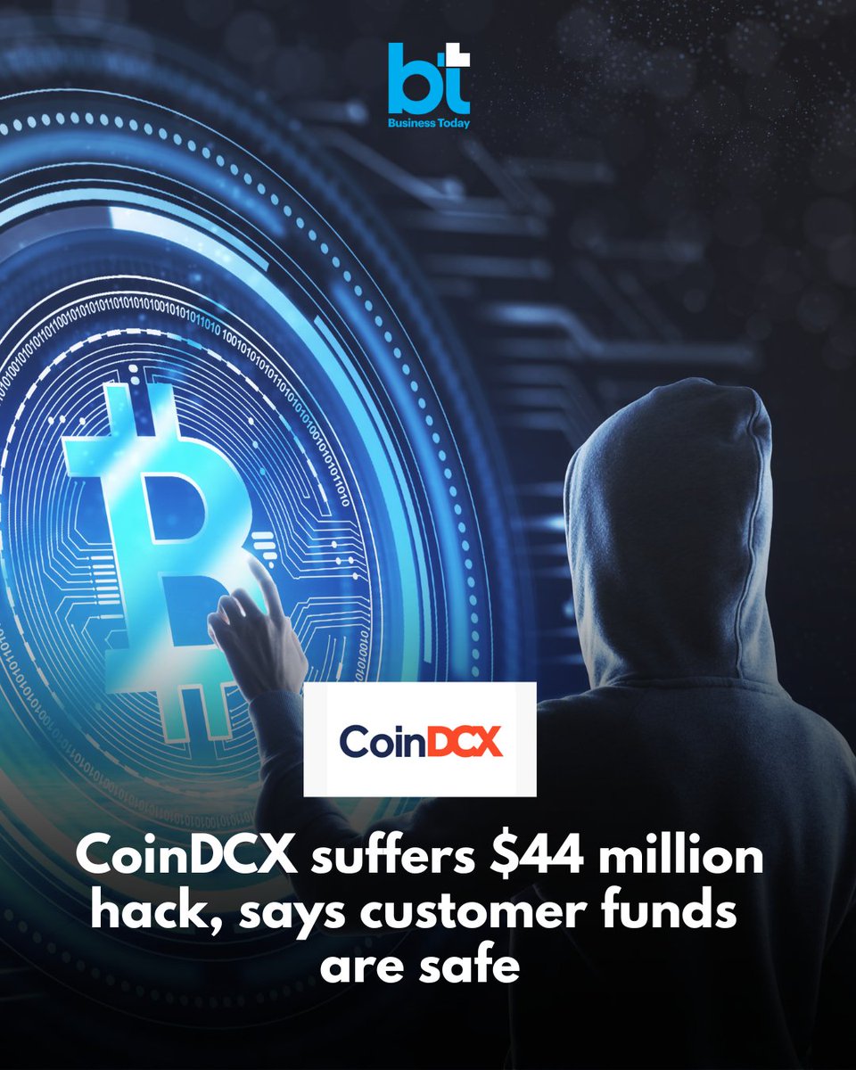 Indian #cryptocurrency exchange #CoinDCX has confirmed a #cyberattack that  led to a loss of $44 million in digital assets from one of its internal  accounts. The breach, which occurred on July 19,