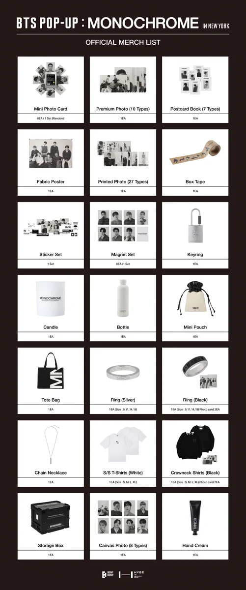 BTS monochrome ポップアップ LA ジョングク bts jung kook monochrome