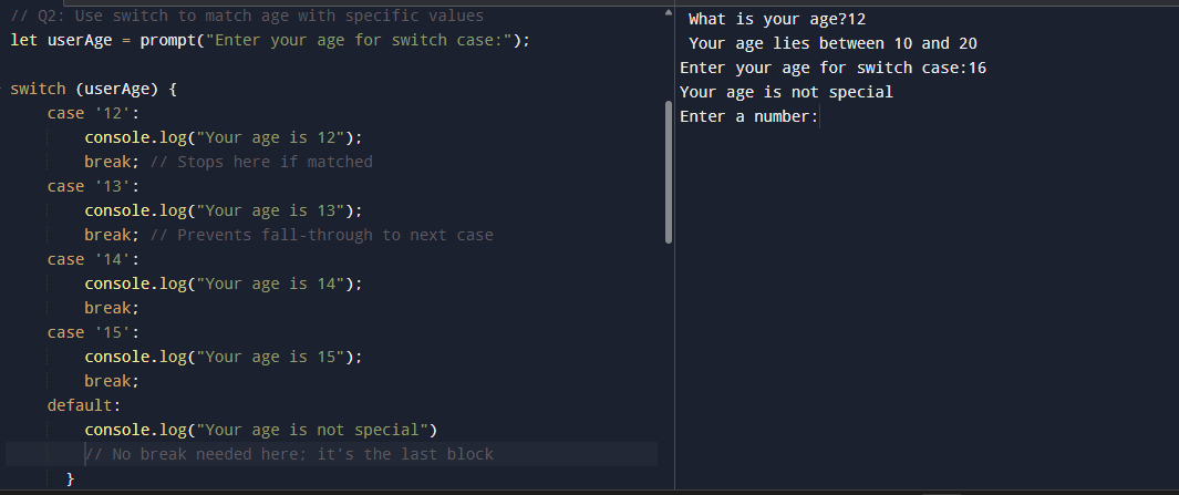Sakshi1145's tweet image. π JS Chapter β 2
Practiced: if-else, switch, ternary β logic that thinks π€
π codepen.io/sakshi_Mane
π§ π‘ Code in action!
#JavaScript #CodeNewbie #JSBasics #50DaysOfJS #FunWithCode #LetsConnect #MorningCode