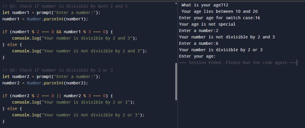 Sakshi1145's tweet image. π JS Chapter β 2
Practiced: if-else, switch, ternary β logic that thinks π€
π codepen.io/sakshi_Mane
π§ π‘ Code in action!
#JavaScript #CodeNewbie #JSBasics #50DaysOfJS #FunWithCode #LetsConnect #MorningCode