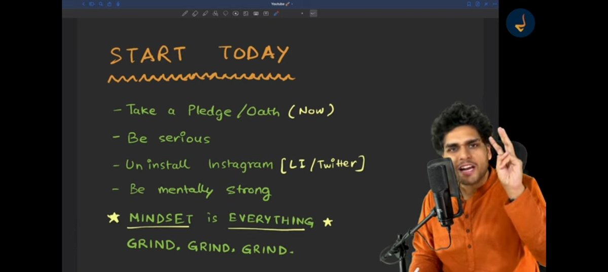 parui_pratap's tweet image. Ab bass bhut hua. Let&apos;s do this From today onwards taking my pledge to study 4 to 5 hours a day to get a better at interview &amp;amp; land a better job. 
Already uninstall Instagram ✅ &amp;amp; won&apos;t install until I join.
I&apos;m serious &amp;amp; mentally strong 
Grind mode on 🔄
@akshaymarch7