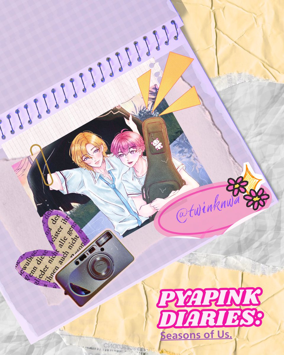 PYAPINKDIARIES's tweet image. 📒🪻 𝐃𝐈𝐀𝐑𝐈𝐄𝐒 𝐈𝐍 𝐂𝐎𝐋𝐎𝐑: 𝐏𝐢𝐞𝐜𝐞 𝐨𝐟 𝐏𝐲𝐚𝐏𝐢𝐧𝐤🌷🎨
— Summer Artprint
— Visual Diarist: @twinknwa
Thank you for turning a rainy day into PyaPink unforgettable summer memory🌦️
#퍄핑 #Pyapink #PyapinkDiaries #PyapinkSeasonsofUs