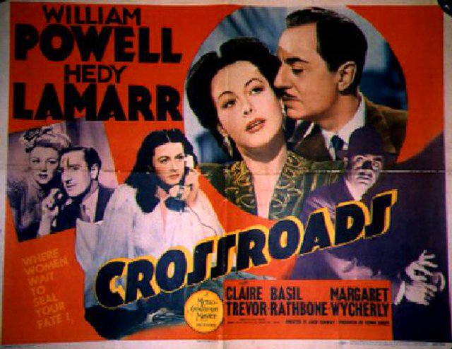 TCMComingUp's tweet image. #ComingUpOnTCM
CROSSROADS (1942) William Powell. Hedy Lamarr. Claire Trevor, Basil Rathbone
Dir.: Jack Conway 5:00 PM PT
A French diplomat recovering from amnesia is blackmailed over crimes he can't remember.
1h 24m | Suspense | TV-G
#TCM #TCMParty