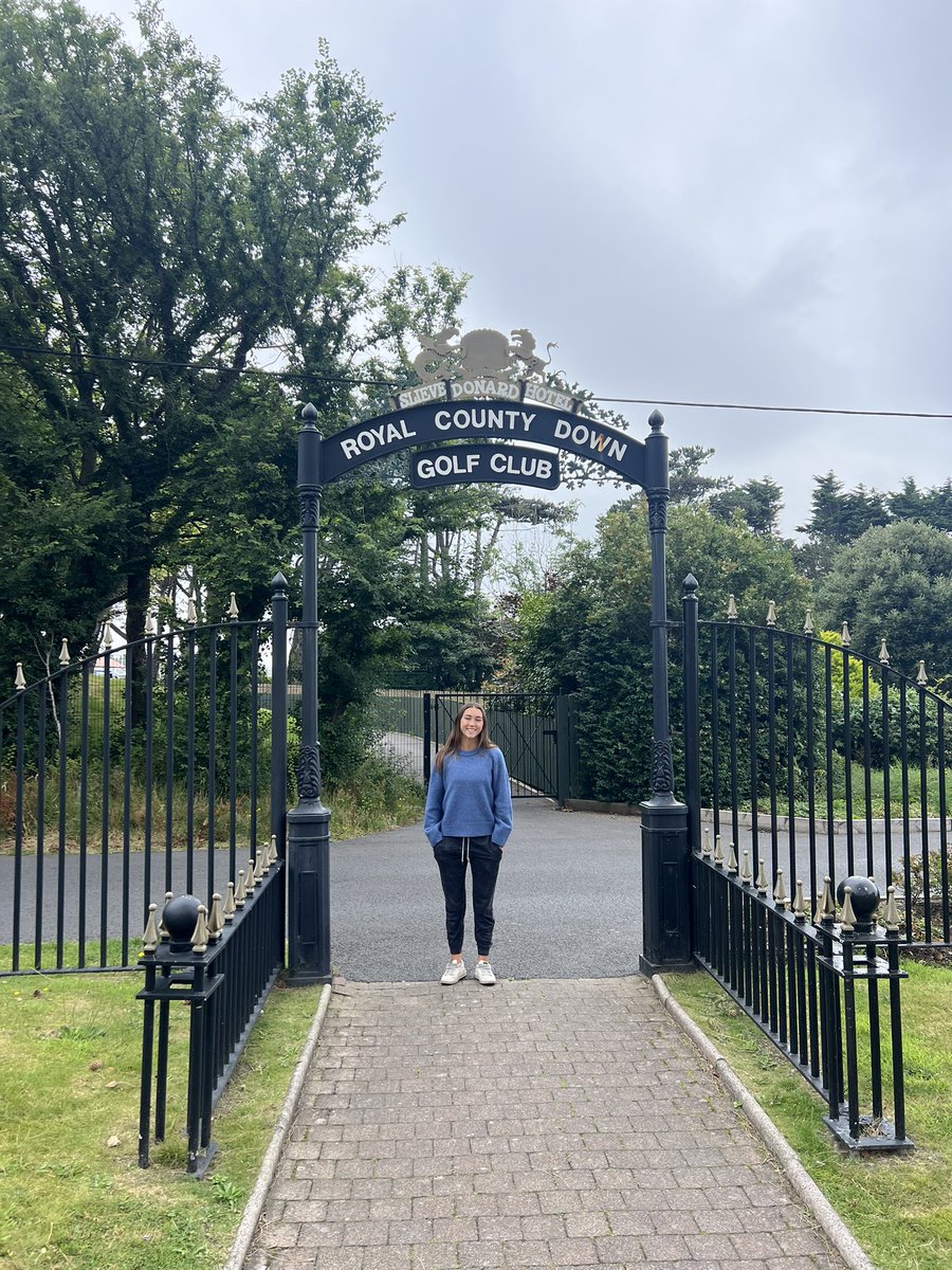 jmacd69's tweet photo. Landed in Dublin yesterday. First stop of our prep for the Father-Daughter tournament @Rosapenna1893 was the incomparable @RoyalCountyDown. First time playing the Annesley course. WOW. What a great challenging wee course. So special to share with my daughter https://t.co/WevIqAWgld