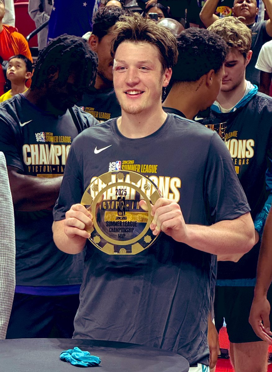BenGolliver's tweet image. Las Vegas Summer League championship game MVP Kon Knueppel