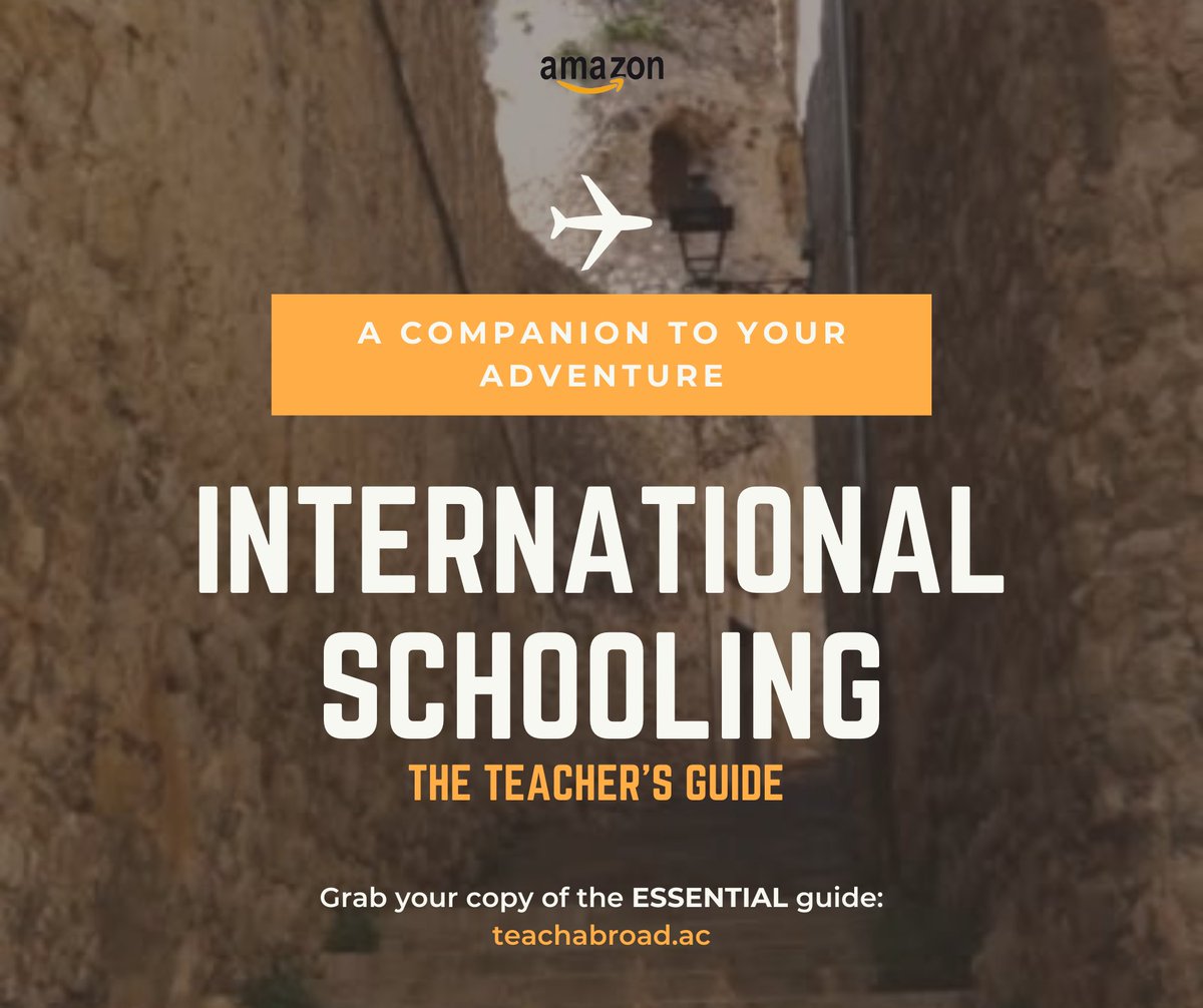 It's that time of year 🛫🏖️🌇🏔️🛬

A time when many teachers are planning and packing for the BIG MOVE - the move to international school teaching.

If that's you (or a friend/relative) don't forget to grab a copy of 'International Schooling: The Teacher's Guide'. It's full of