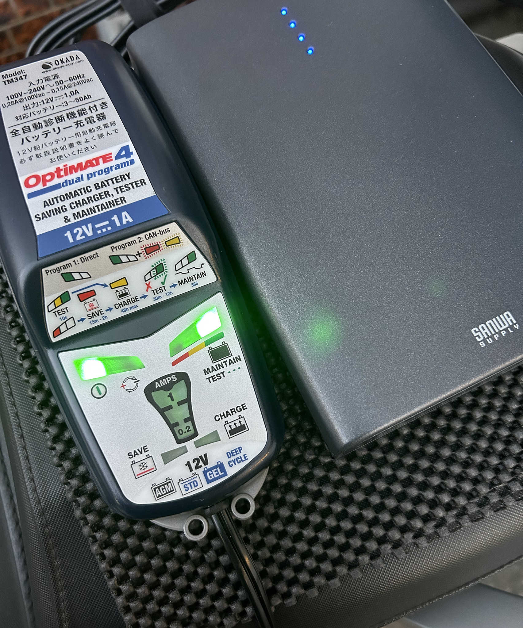 【オプティメイト4全自動充電器】 Amazon.co.jp: TECMATE(テックメイト) バイク用充電器 オプティ