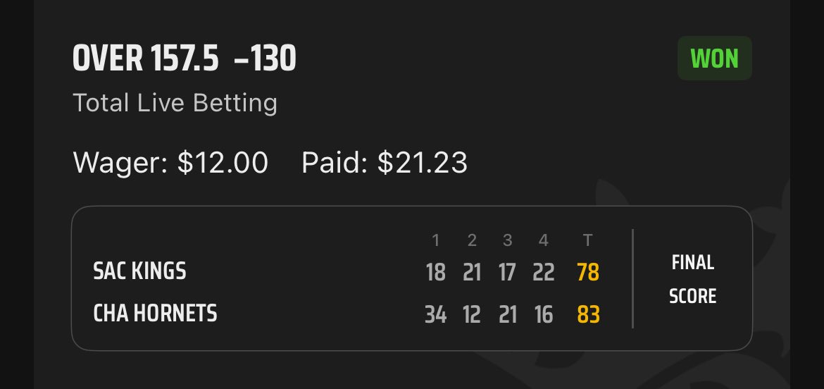 tmill61's tweet image. Late night @OddsJam nba summer league arb/middle.
-arb turned middle π§¬
-limited Bet365 and DK π
-$17.17 in wagers pays $41.40
-$24.23 profit π΄
Try OddsJam! π 7 days free + code TMILL for 35% off your first month.π oddsjam.com/?ref=tmill61