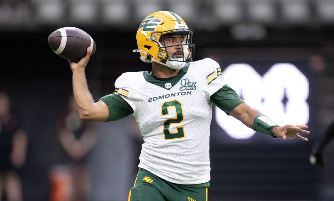 TheJCAbbott's tweet image. Edmonton Elks’ Mark Kilam non-committal on Canadian QB Tre Ford’s starting status after benching
3downnation.com/2025/07/21/edm…
(H/T @CHED880)
#CFL #Elks #GoElks #AlwaysEdmonton