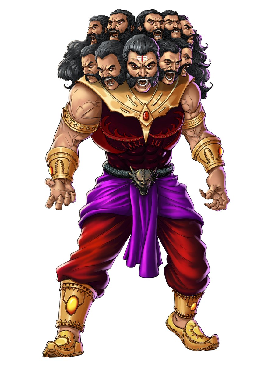 Tadammeh's tweet image. Excited to be part of Legends of the Ramayan- an action figure line by Soumya Das bhai & The Hierophant! I did the character sketches & packaging art.
The campaign's halfway funded- support it here:
👉 kickstarter.com...
Today’s sketch: Enraged Ravana!
#Kickstarter