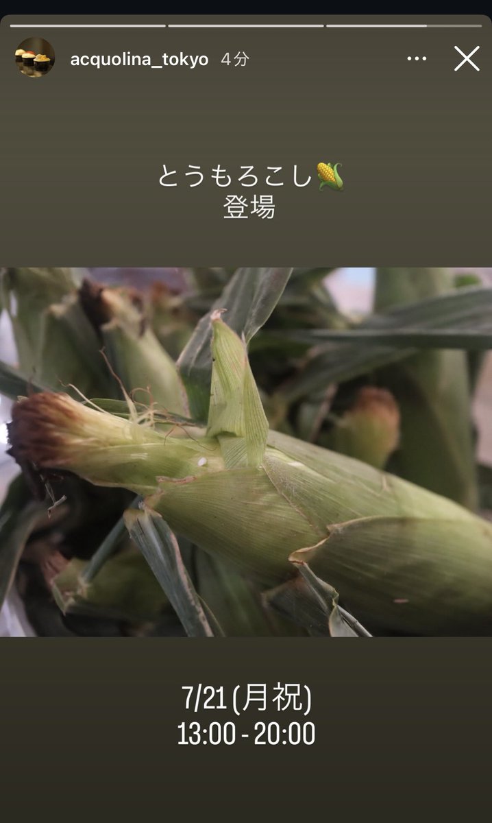 Kdir_28's tweet image. アクオリーナさん
今年も🌽キタ！！！