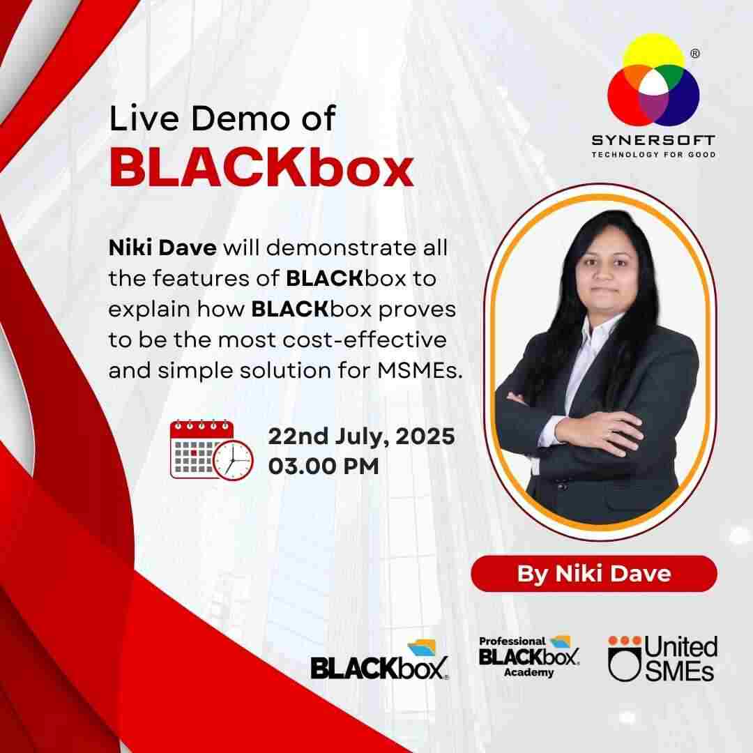 SynersoftTech's tweet image. 🔔 BLACKbox Demo Show – LIVE Webinar
📅 Date: 22nd July 2025
🕒 Time: 3:00 PM

Join Niki Dave, Technical Trainer at Synersoft Technologies, as she walks you through a LIVE demo of BLACKbox.

👉 Register now:
synersoft.in/webinars/22ndJ…

#BLACKbox #MSMESolutions #CyberSecurity