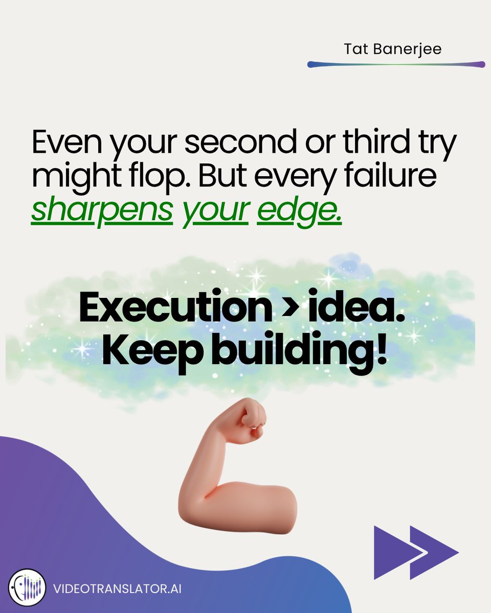 vidtranslatorai's tweet photo. The fastest way to learn business? Charge someone.
Just… launch. Test. Sell. Repeat.

If you’re thinking about launching something, this carousel is for you!  👉 Swipe through, then build!
Full article: https://t.co/wHYuZCLakH

#AIStartups #MotivationMonday #VideoTranslatorAI https://t.co/bi2YwrLp3t