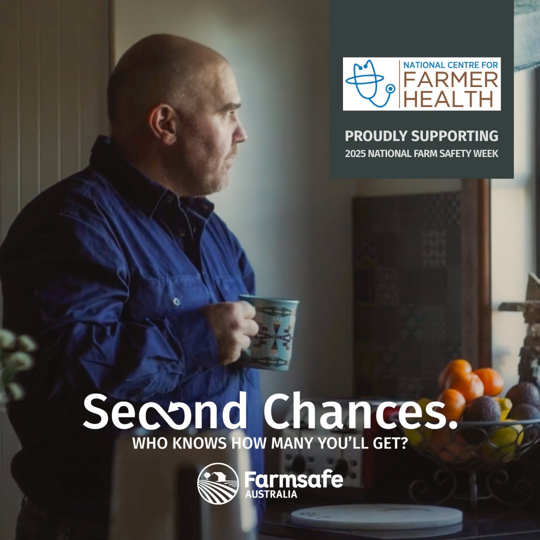 The National Centre for Farmer Health (@farmerhealth) on Twitter photo Fatigue blurs judgment, slows reflexes & turns everyday tasks into serious risks. No job is worth the cost of pushing past your limits.
During National Farm Safety Week, see our fact sheet for the signs, risks & how to manage fatigue in ag: farmerhealth.org.au/2017/03/20/fat…
<a href="/FarmsafeAust/">Farmsafe Australia</a> Fatigue blurs judgment, slows reflexes & turns everyday tasks into serious risks. No job is worth the cost of pushing past your limits.
During National Farm Safety Week, see our fact sheet for the signs, risks & how to manage fatigue in ag: farmerhealth.org.au/2017/03/20/fat…
<a href="/FarmsafeAust/">Farmsafe Australia</a>