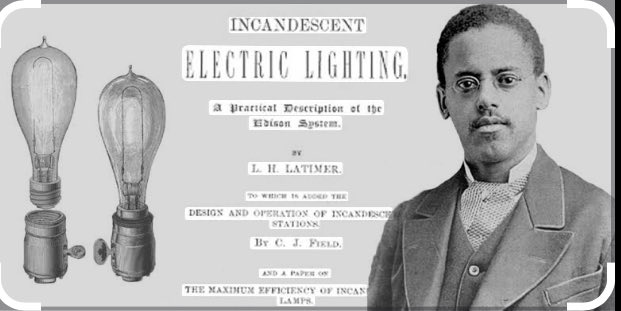 BasemeChristian's tweet image. Lewis Latimer, a Black inventor, patented a durable carbon filament (1881) for light bulbs, improving efficiency. Working for Edison’s rival, then Edison, he made electric lighting practical, aiding its widespread use.