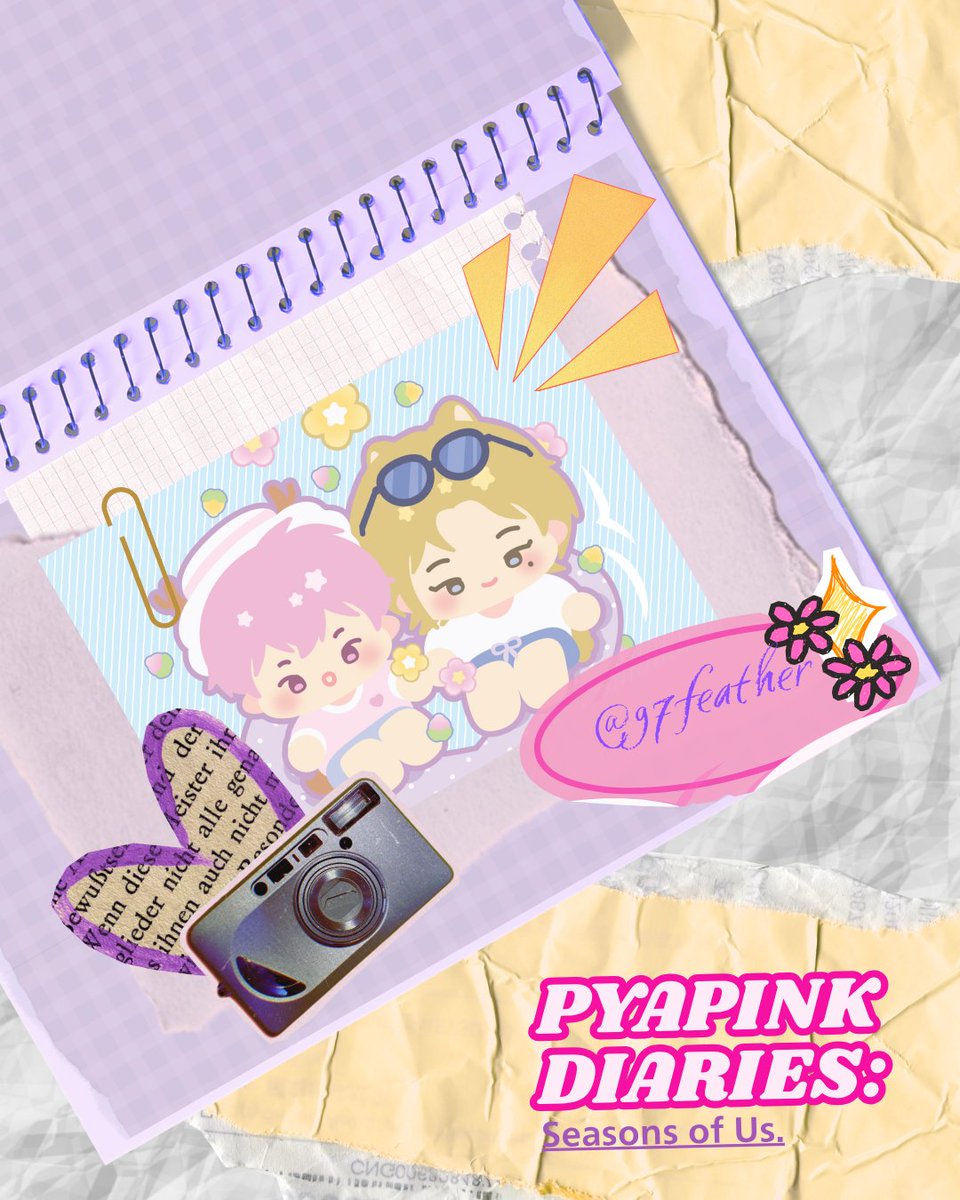 PYAPINKDIARIES's tweet image. 📒🪻 𝐃𝐈𝐀𝐑𝐈𝐄𝐒 𝐈𝐍 𝐂𝐎𝐋𝐎𝐑: 𝐏𝐢𝐞𝐜𝐞 𝐨𝐟 𝐏𝐲𝐚𝐏𝐢𝐧𝐤🌷🎨
— Pin Button and Clear PC
— Visual Diarist: @97feather
Thank you for making two pocket-sized art that feels like a splash of joy wherever it goes 🛟🏖️
#퍄핑 #Pyapink #PyapinkDiaries #PyapinkSeasonsofUs