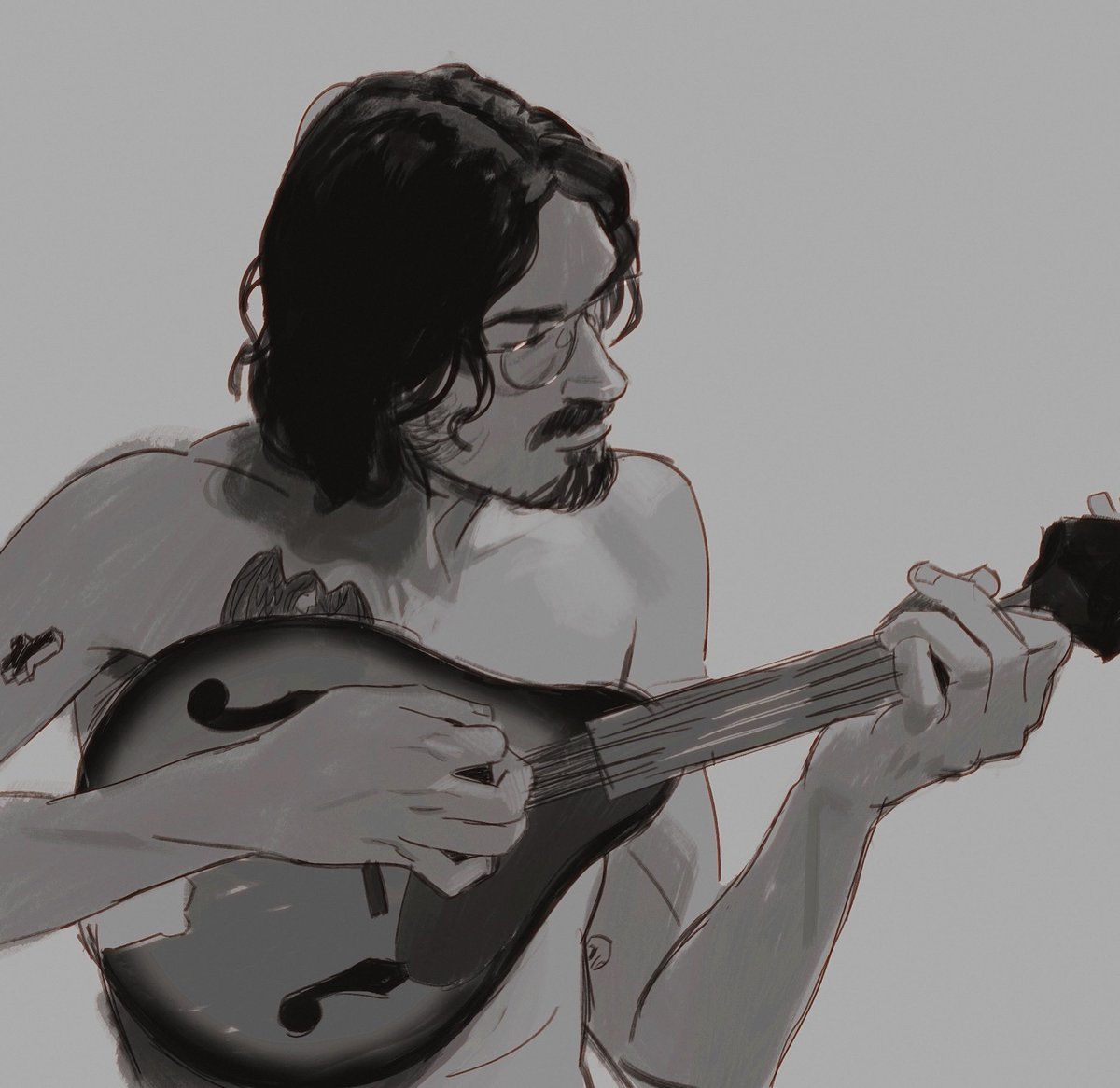 snickerdoobly's tweet image. bf playin da mandolin