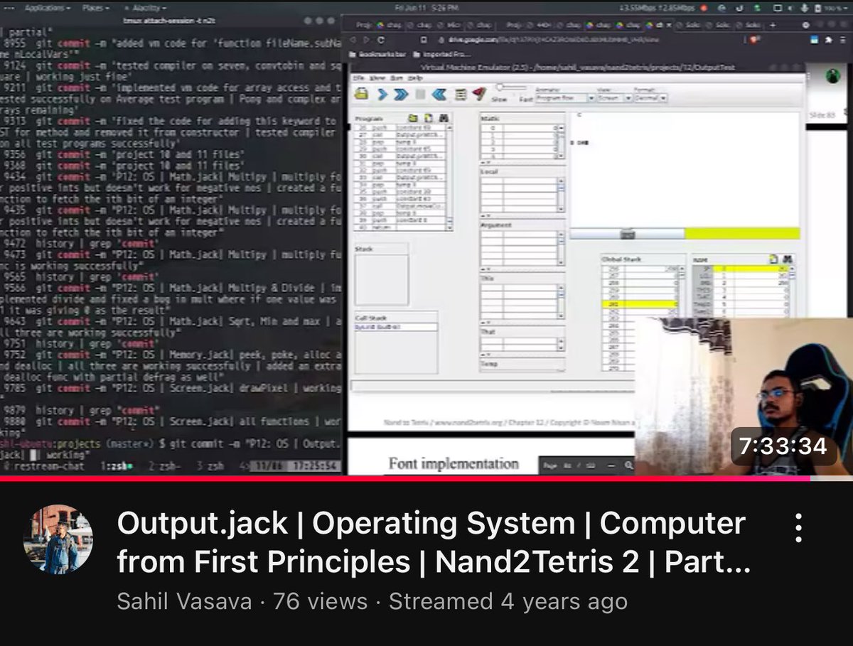 4 years ago, broke dropout grinding Nand2Tetris livestreams 7+ hours on a $300 broken Lenovo from parent’s place. 
One loyal viewer. Helped some Uni peeps.

Whole arc landed my first crypto job.
Now a digital nomad for 3 years, 17 countries. Typing this from Bali…🏝️
Oh also I