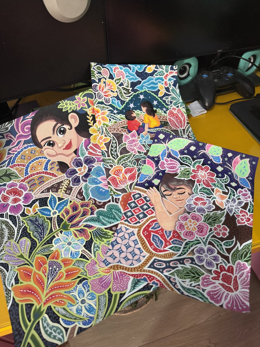 Aku akan gambar terus ampe mulai terbiasa dan nemu teknik mewarnai pake spidol akrilik ini. Biarin gmbr ampe bosen. Setidaknya ga sering gmbr di ipad biar mata nya ga liat layar terus.