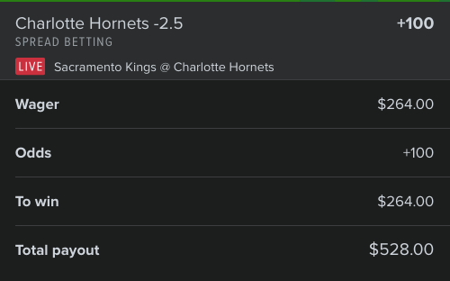 Arbologist's tweet image. NBA SL Arbs are a sick tease for what&apos;s coming in fall. Don&apos;t get it twisted; they&apos;re earning, but we all know the difference haha!

Here&apos;s a tasty one from the late game, can&apos;t complain!

SAC +2.5 @ +120 for 240
CHA -2.5 @ +100 for 265 (Limited FD)
$24 Profit for a 4.75% ROI