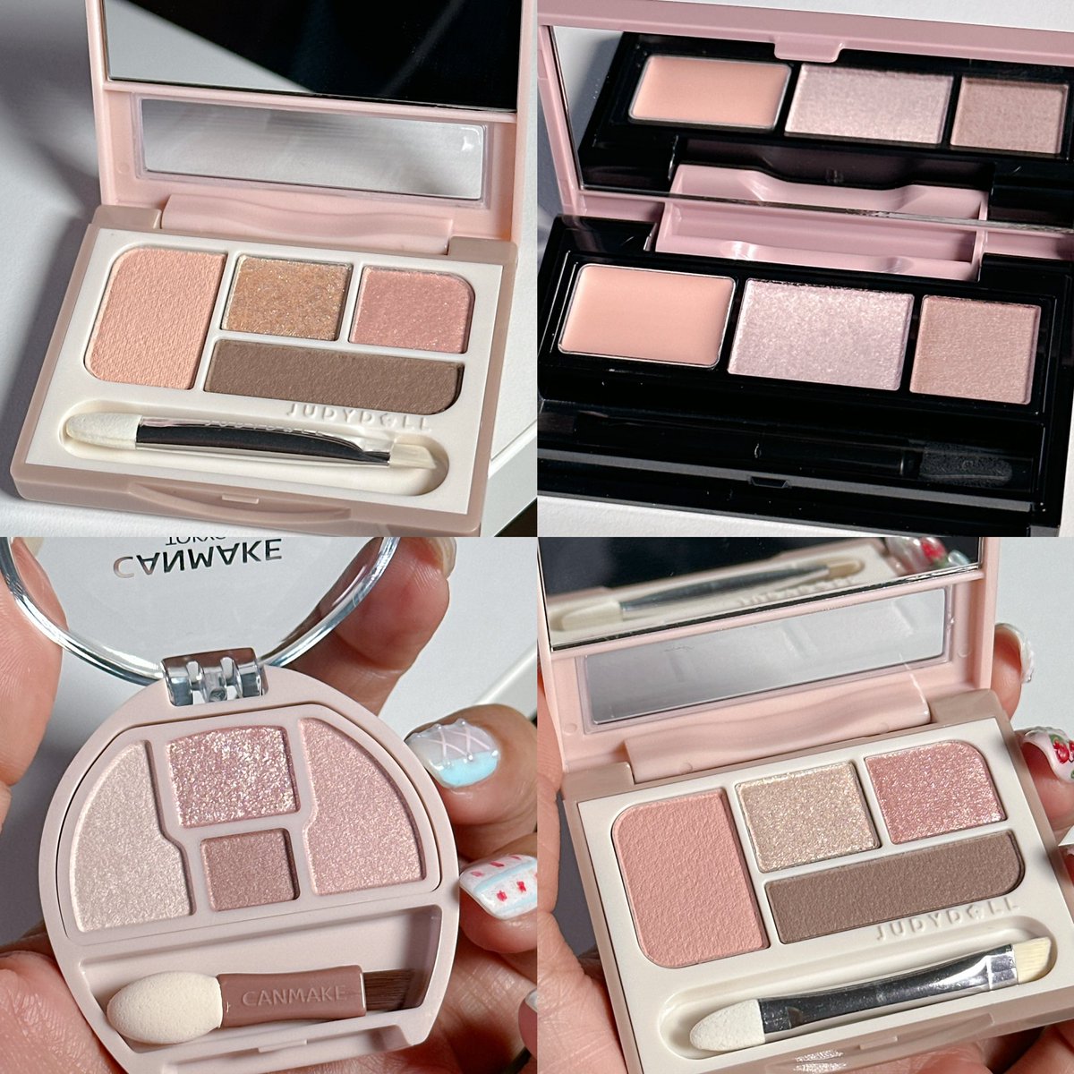 ใครแต่งตาน้อยๆใช้สีไม่เยอะ แบบตลับก็เหมาะนะ🥺นอกจากทำดอลลี่อาย✨แล้วยังแต่งได้ทั้งตาได้ฟินิชคลีนๆ👉🏻มีเนื้อแมตต์,สีทำเงา,กลิตเตอร์ ให้ครบ👏🏼