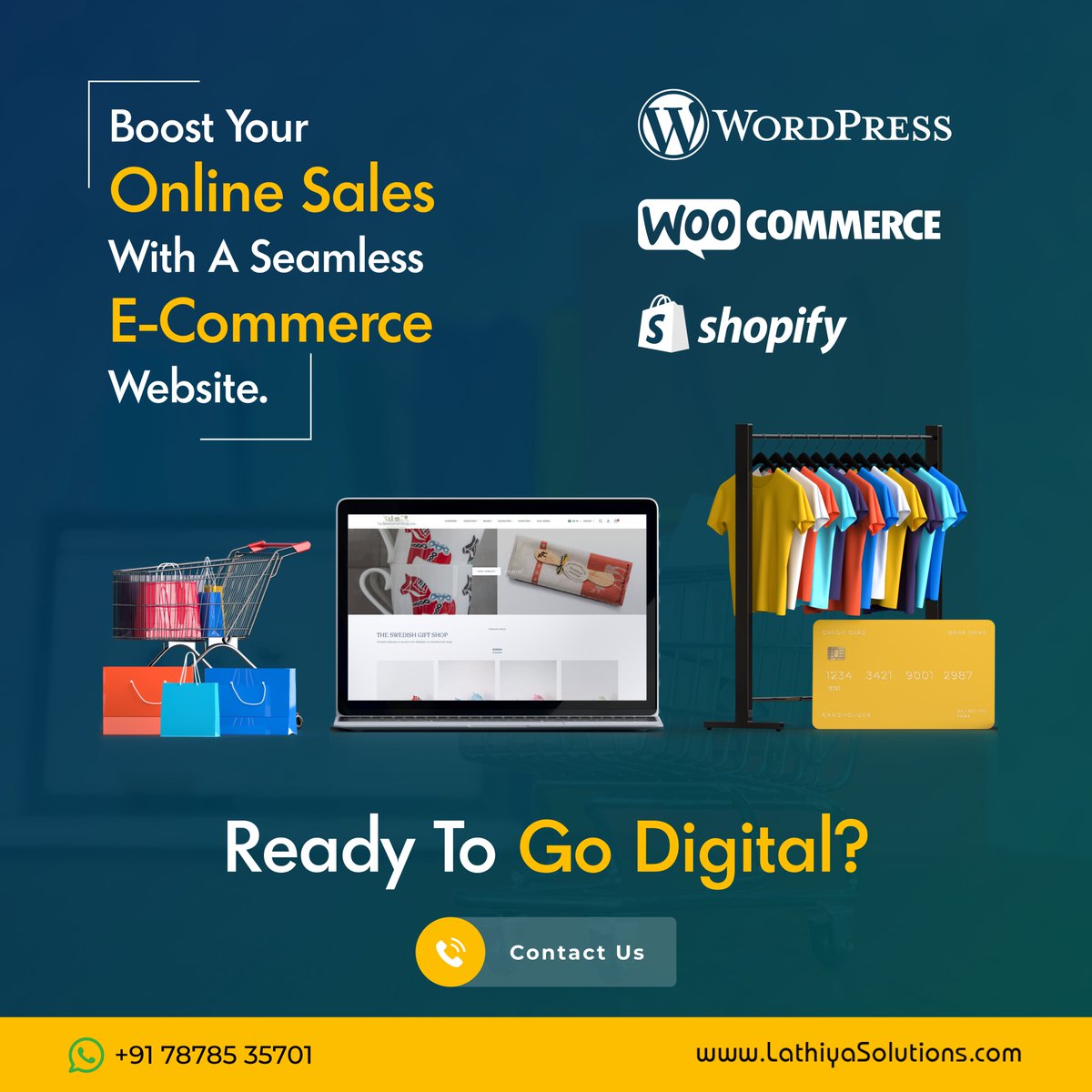 lathiyasolution's tweet image. 🛒 Boost your online store with a fast, mobile-friendly eCommerce site by Lathiya Solutions!
✅ Easy to manage
✅ SEO &amp;amp; payment ready
👉 lathiyasolutions.com/ecommerce-webs…
📞 78785 35701