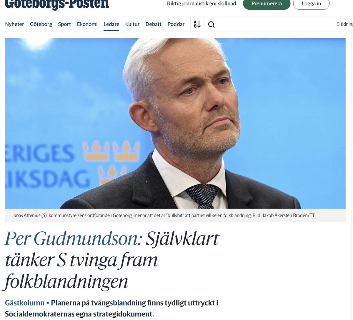 GurThomas's tweet image. "Enkelt uttryckt vill Socialdemokraterna åstadkomma integration genom att tvinga fram blandad bebyggelse i “varje område”. Det ska dels ske genom statliga investeringsstöd och byggkrediter för hyresrätter och bostadssociala mål. Alla kommuner ska också tvingas ha allmännyttiga…