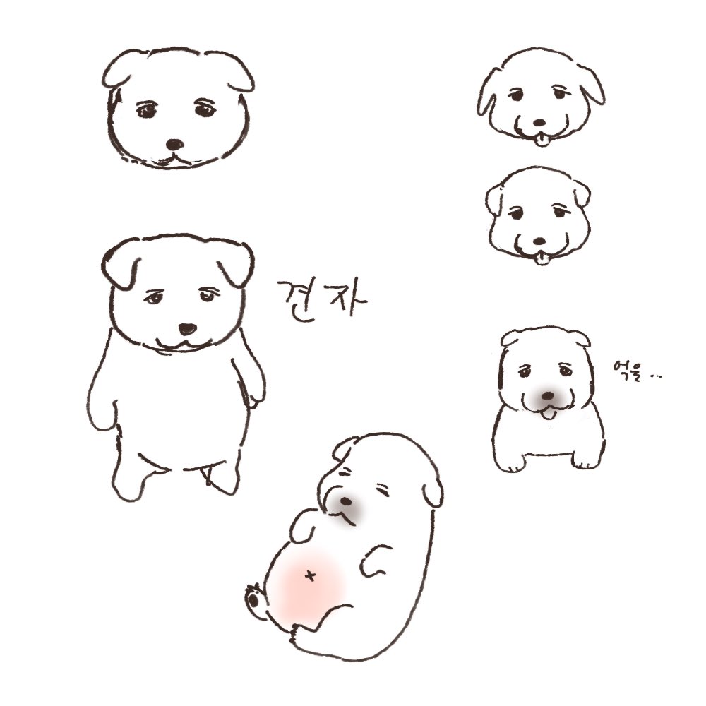 mousyyyy_'s tweet image. 강아지 낙서