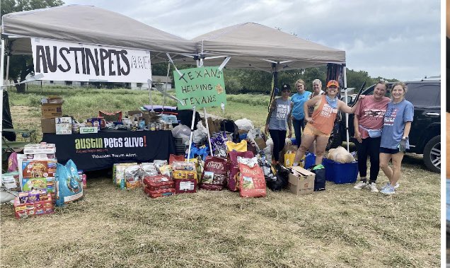 Austin Pets Alive! (@austinpetsalive) on Twitter photo Nonprofit <a href="/austinpetsalive/">Austin Pets Alive!</a> will be back in Sandy Creek on Monday with pet food and supplies. If you can donate over the counter flea/tick and deworming supplies or farm animal feed, please drop them off at Austin Pets Alive! - 1156 West Cesar Chavez. Thank you! Nonprofit <a href="/austinpetsalive/">Austin Pets Alive!</a> will be back in Sandy Creek on Monday with pet food and supplies. If you can donate over the counter flea/tick and deworming supplies or farm animal feed, please drop them off at Austin Pets Alive! - 1156 West Cesar Chavez. Thank you!