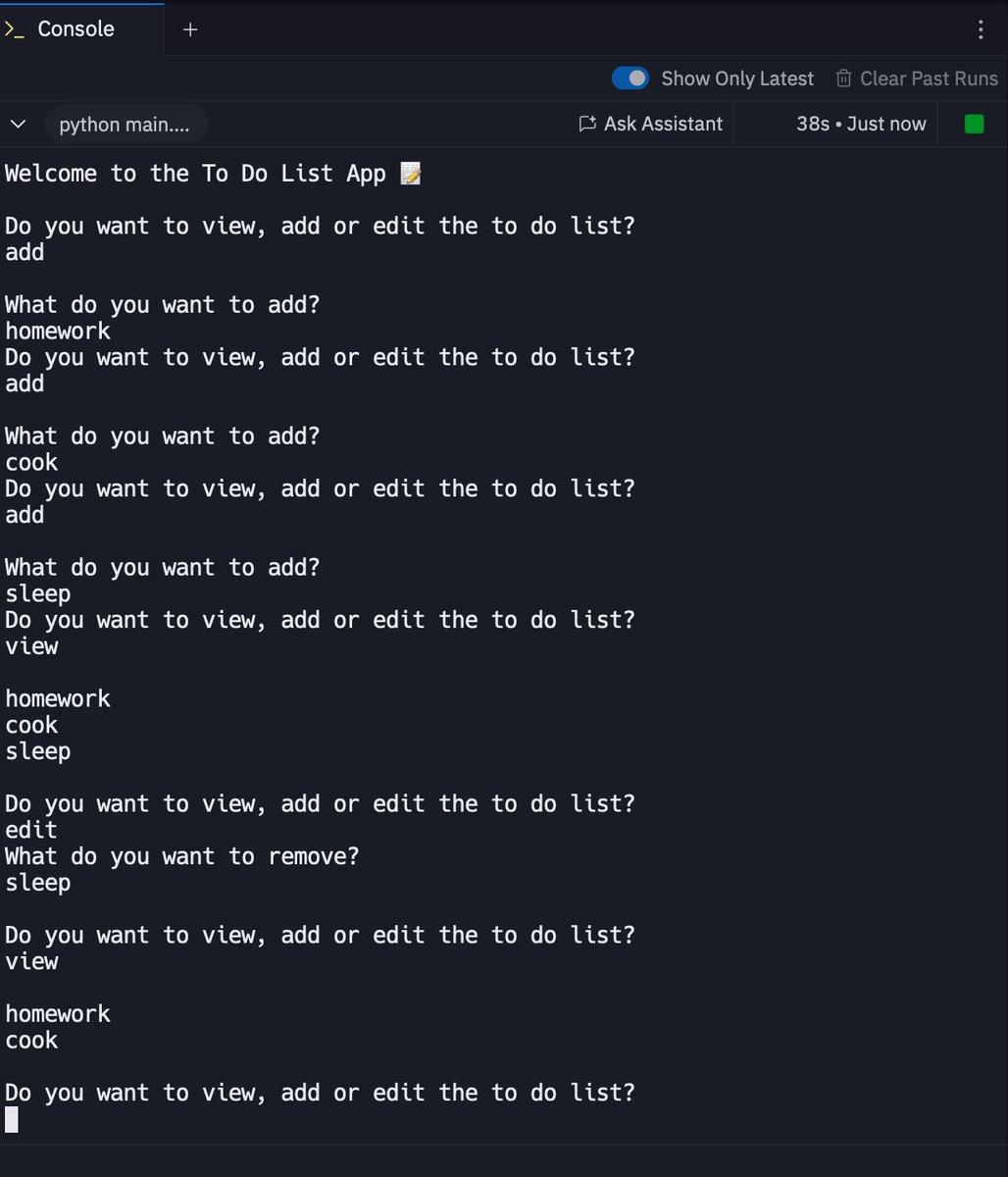 This one is for all the list makers. Built a customized to do list today. ✅ Day 33 of #Replit100DaysOfCode #100DaysOfCode. Join me on <a href="/Replit/">Replit ⠕</a> join.replit.com/python