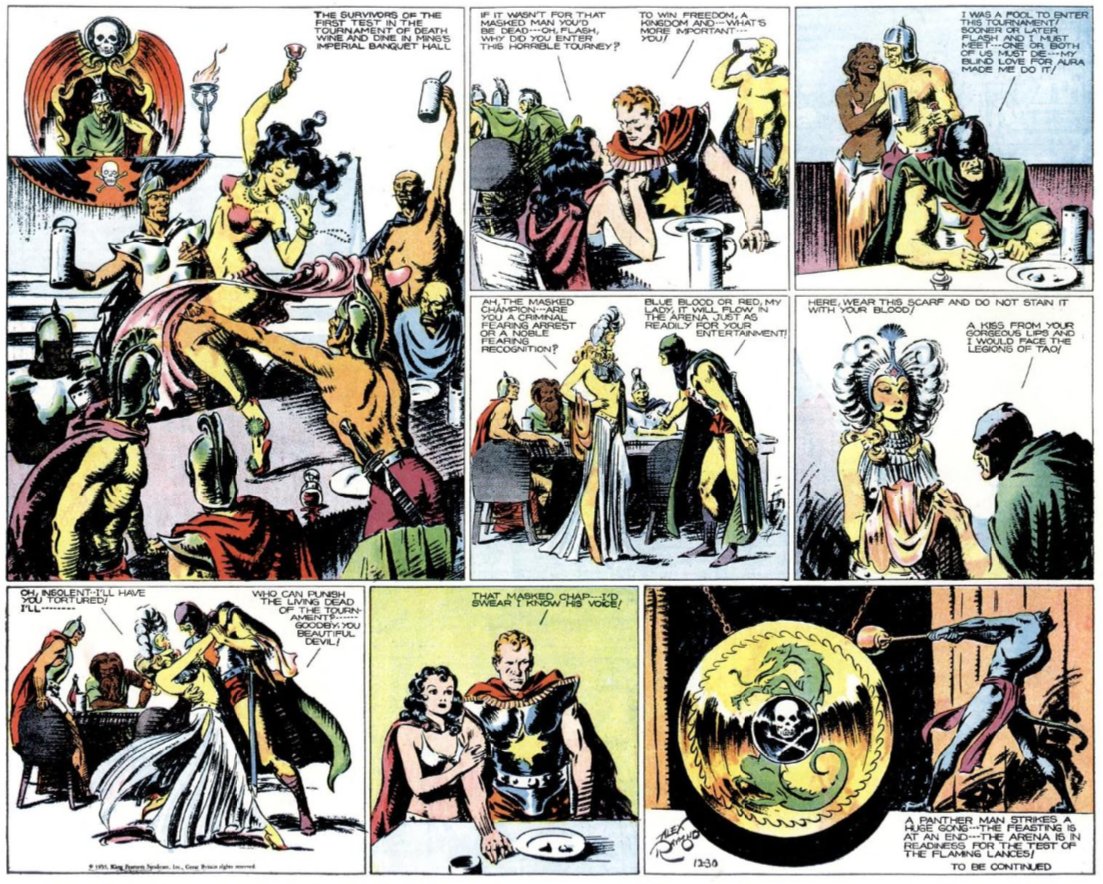 AldousOnTheFarm's tweet image. The 52nd installment, from December 30rd, 1934, of Alex Raymond's "Flash Gordon" for King Features Syndicate.