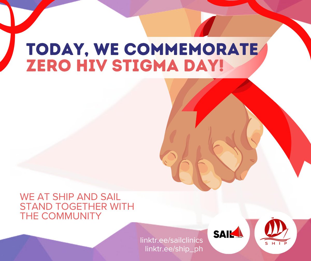SailClinics's tweet photo. Today is #ZeroHIVStigma Day! 💟
We are all affected by HIV. Let's eliminate HIV stigma to further bridge people to vital healthcare services, provide holistic care, and save lives. 🚢⛵️ https://t.co/DYDLSBnSJj