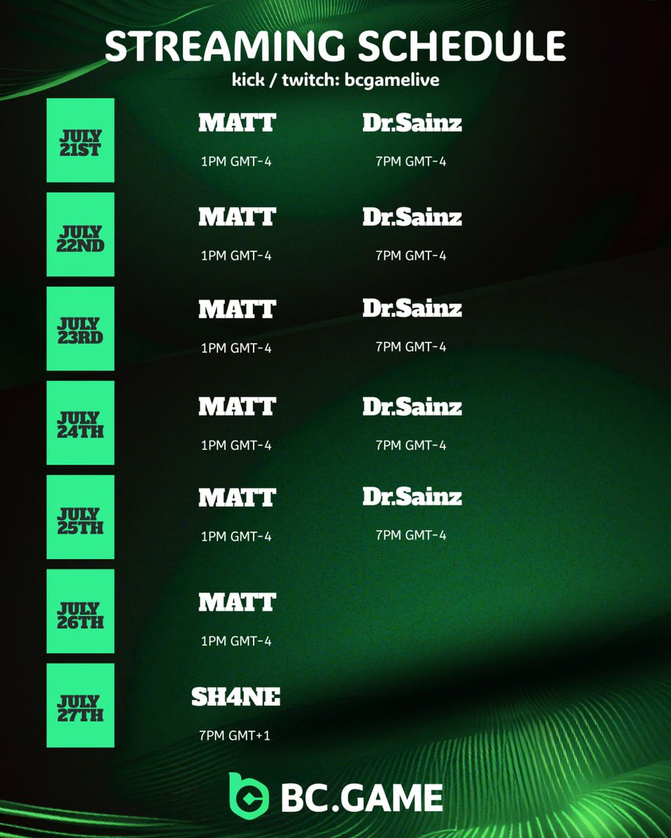 🔥 Ready for Non-Stop Action on BCGameLive?

Big bets, bigger wins, and the wildest casino streams of the week await. Don’t miss a moment.

🎥 Watch it all live: kick.com/bcgamelive