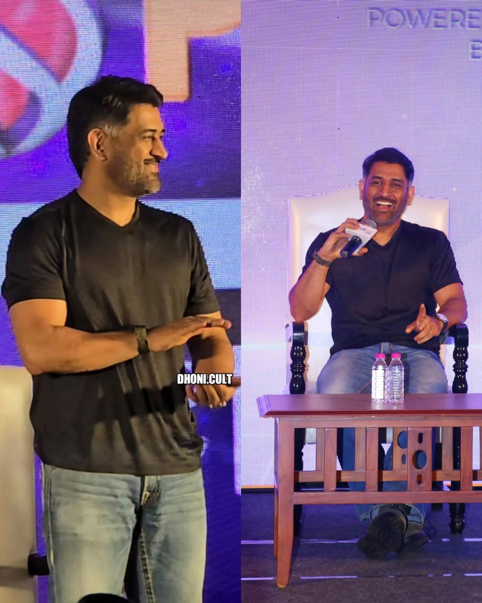 MS Dhoni During an Event In Ranchi Yesterday ❤️