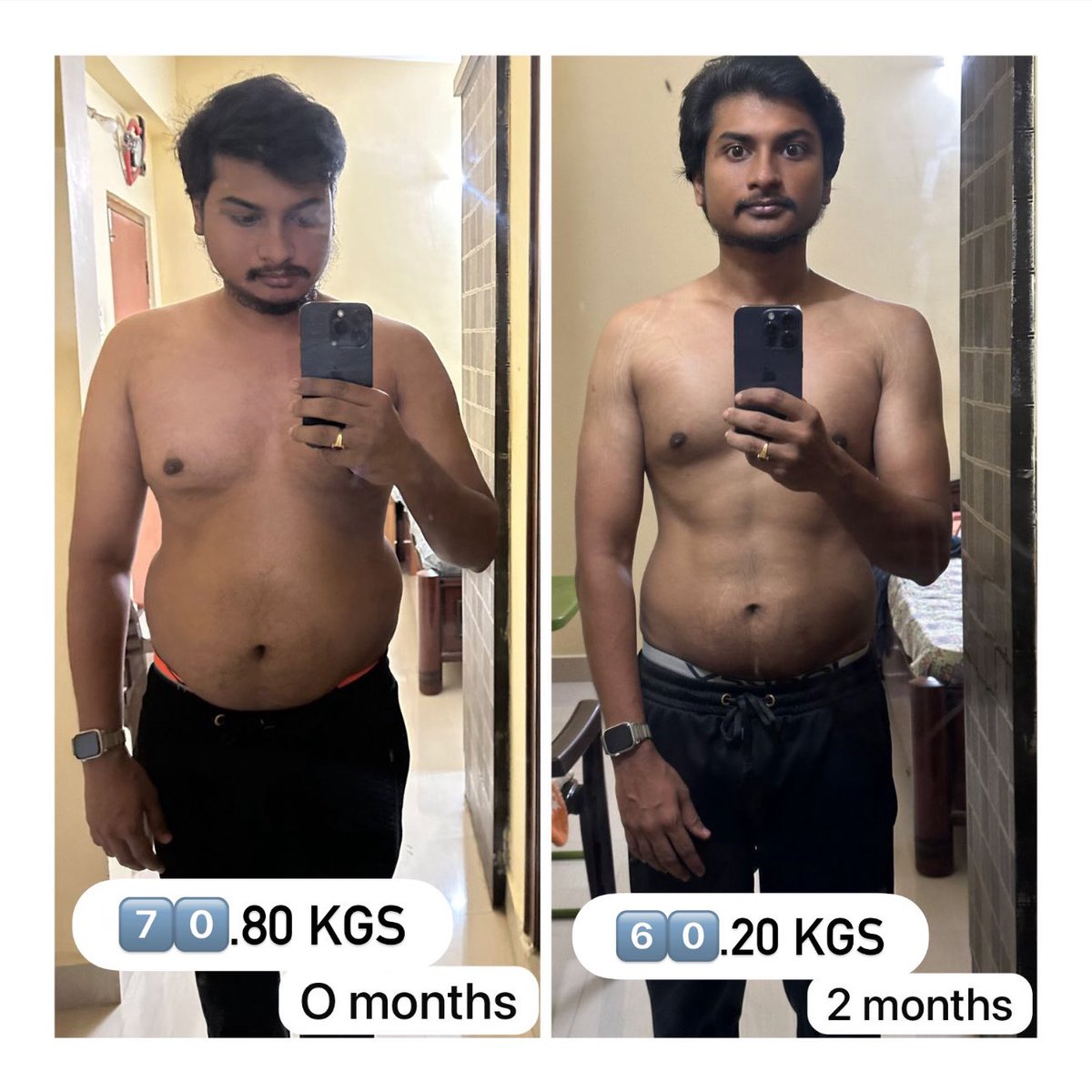 SrinivasFitness's tweet image. Team @SrinivasFitness 😇✌🏽 

Adding another 💎 transformation into the 💼 

#ClientResults #MondayMotivation