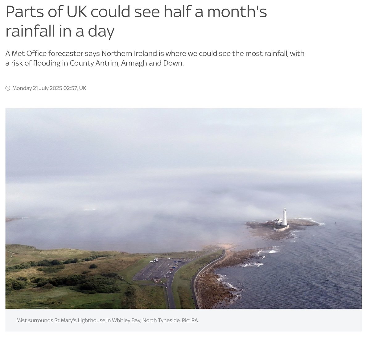 PaulAppleby_01's tweet image. Dear @SkyNews
You know that North Tyneside isn't in Ireland, right?
