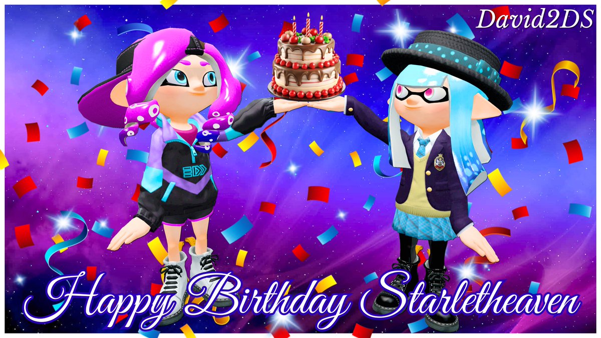 NewDavid2DSXL's tweet image. Happy Birthday @iStarletheaven. I hope you had a wonderful day and that your wishes come true. I'm sorry for the delay 🎂🥳🎁🎊🎉🙌✨