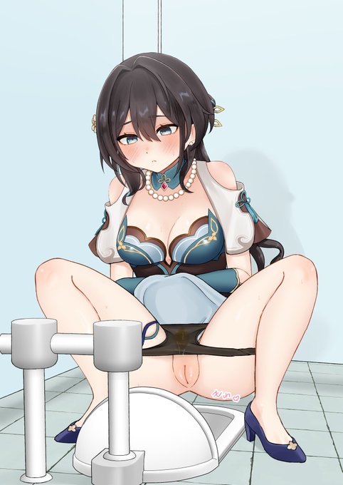 和式放尿ル○ン・メェイ(pixivリクエスト絵)